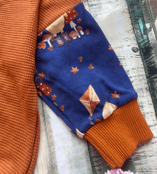 Autumn Buddy Duck Waffle Jumper 9-12m