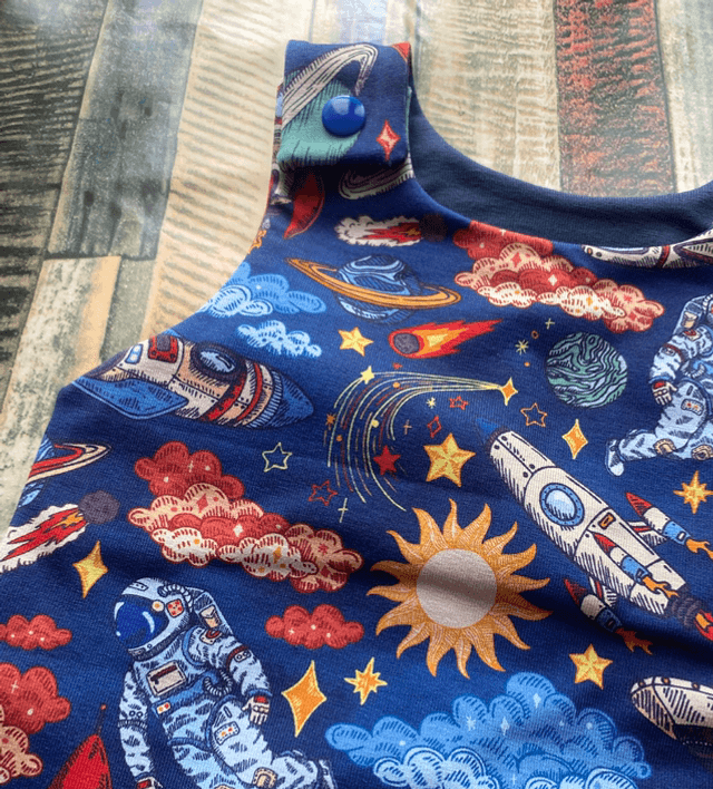 Space Dungarees 3-6m