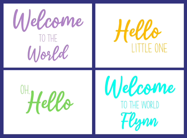 MADE TO ORDER Welcome Baby Gift Box