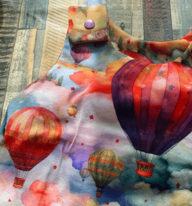 Hot Air Balloon Dungarees 6-9m