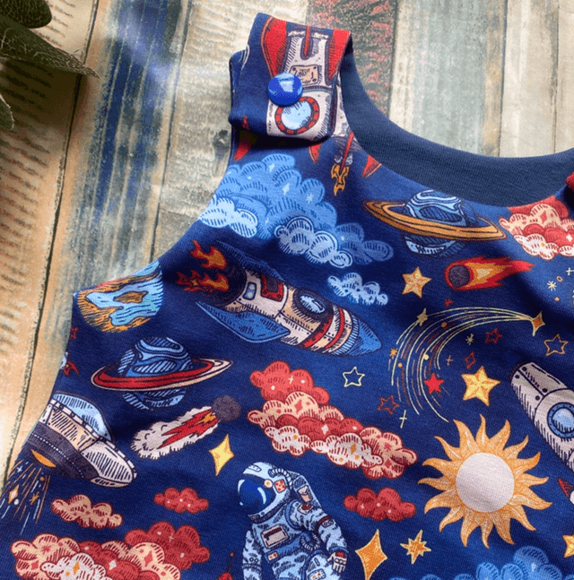 Space Dungarees 0-3m