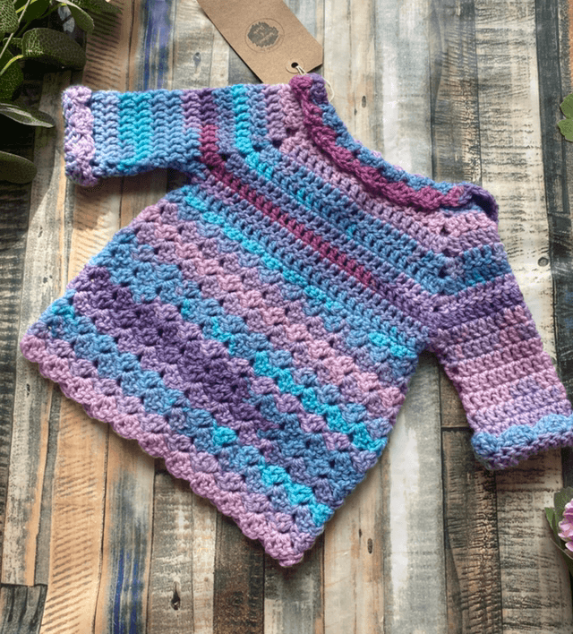 Crochet Cardigan 0-3m