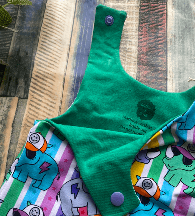 Rainbow Rhinos Dungarees 0-3m
