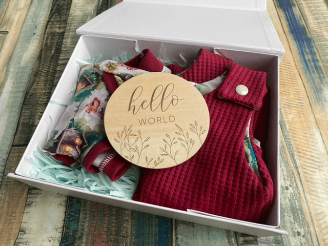 MADE TO ORDER Welcome Baby Gift Box