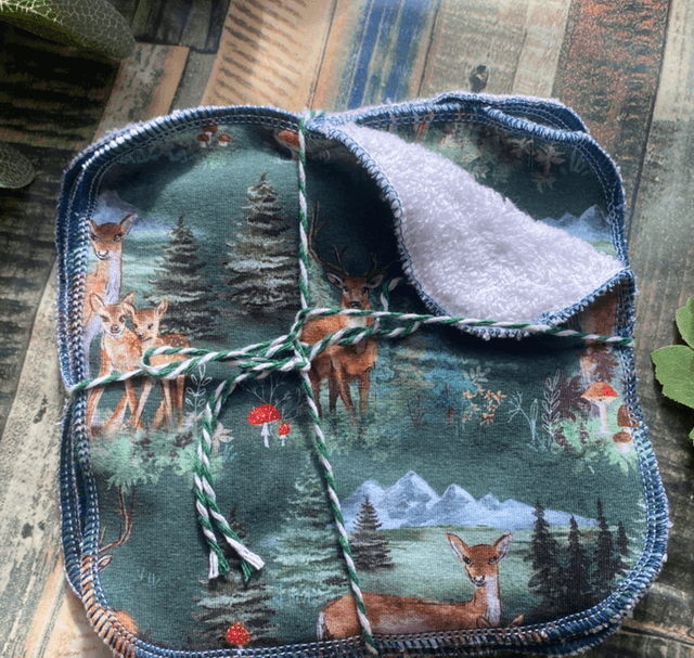 Deer Khaki Reusable Wipes x5 pack
