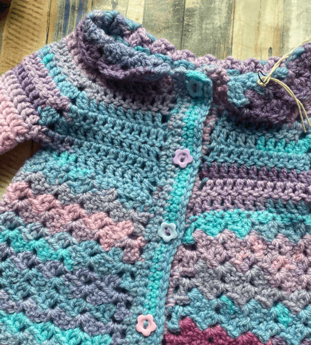 Crochet Cardigan 0-3m