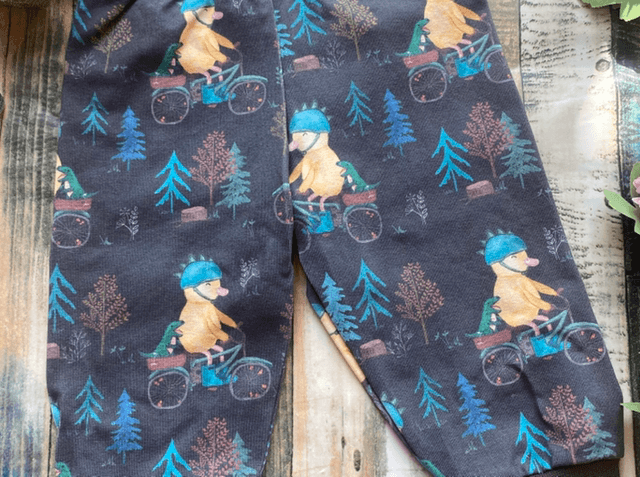 Buddy Duck on a Bike Leggings 3-6m