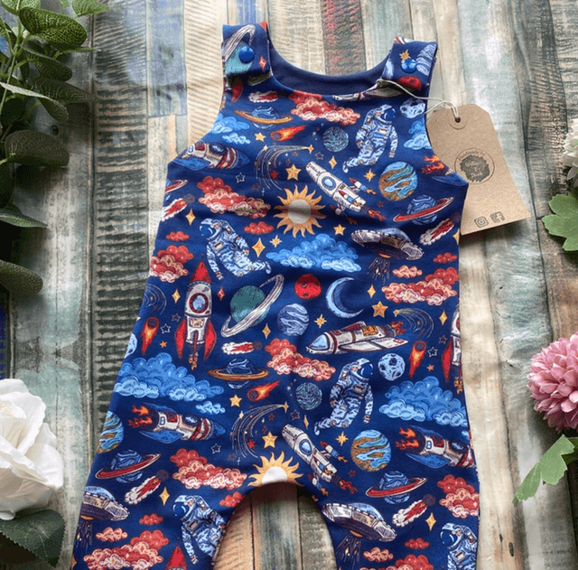 Space Dungarees 3-6m